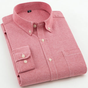 Standard Fit Long Sleeve Oxford Shirt