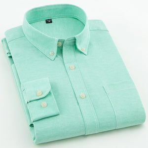 Standard Fit Long Sleeve Oxford Shirt