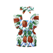 Load image into Gallery viewer, Baby and Toddlers Jumpsuit with Headband
