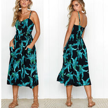 Load image into Gallery viewer, Casual Dress with Spaghetti Strap
