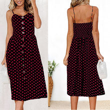 Load image into Gallery viewer, Casual Dress with Spaghetti Strap
