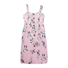 Load image into Gallery viewer, Sleeveless Floral Stripe Dress
