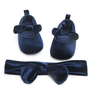 Newborn Baby and Toddlers Shoes with Headband