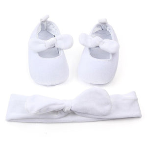 Newborn Baby and Toddlers Shoes with Headband