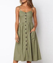 Load image into Gallery viewer, Casual Dress with Spaghetti Strap
