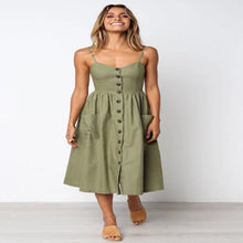 Load image into Gallery viewer, Casual Dress with Spaghetti Strap
