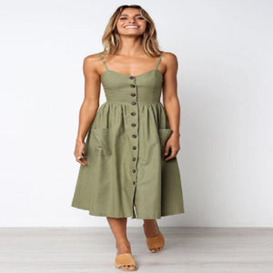 Casual Dress with Spaghetti Strap