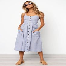 Load image into Gallery viewer, Casual Dress with Spaghetti Strap
