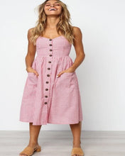 Load image into Gallery viewer, Casual Dress with Spaghetti Strap
