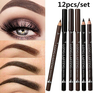 Waterproof Eye Brow Pencil 12pcs