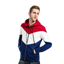 Load image into Gallery viewer, Three Colour Patchwork Hoodie

