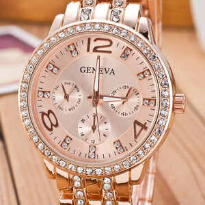 Geneva Crystal Wristwatch