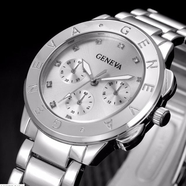 Geneva Crystal Wristwatch