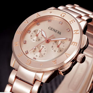 Geneva Crystal Wristwatch