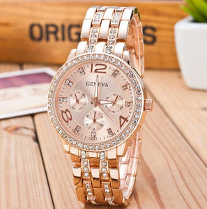 Geneva Crystal Wristwatch