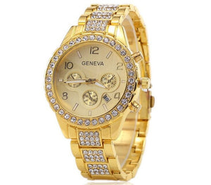 Geneva Crystal Wristwatch