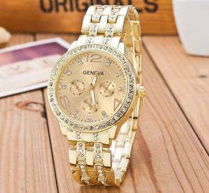 Geneva Crystal Wristwatch