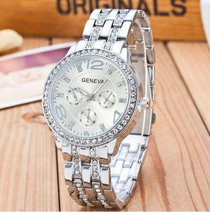 Geneva Crystal Wristwatch