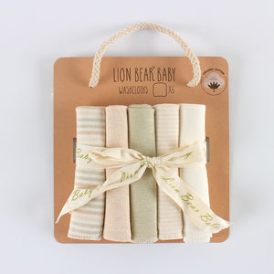 5pc Baby Washcloth Towel set