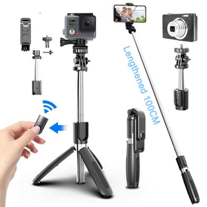 4 in 1 Bluetooth Wireless Selfie Stick Tripod