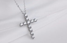 Load image into Gallery viewer, Crystal Cross Pendant Necklace
