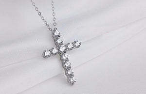 Crystal Cross Pendant Necklace