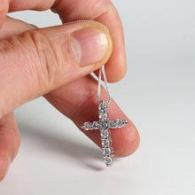 Load image into Gallery viewer, Crystal Cross Pendant Necklace
