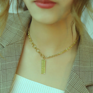 Tag Pendant Necklace