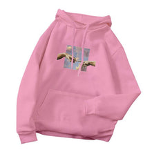 Load image into Gallery viewer, Hoodie Sweatshirt with Hand Print
