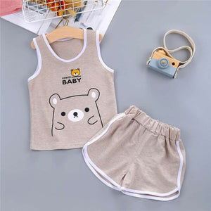 2pc Toddlers Casual Sleeveless Outfit