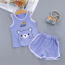 Load image into Gallery viewer, 2pc Toddlers Casual Sleeveless Outfit
