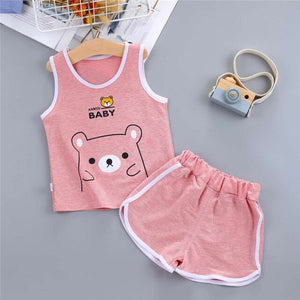 2pc Toddlers Casual Sleeveless Outfit