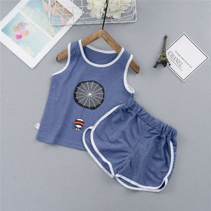 2pc Toddlers Casual Sleeveless Outfit