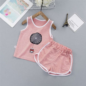 2pc Toddlers Casual Sleeveless Outfit