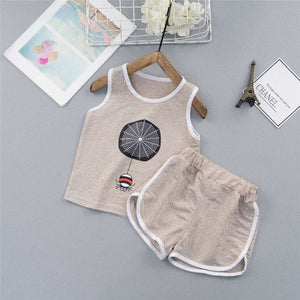 2pc Toddlers Casual Sleeveless Outfit