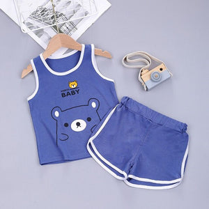 2pc Toddlers Casual Sleeveless Outfit