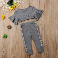Load image into Gallery viewer, Baby and Toddlers Crop Top and Pants
