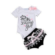 Load image into Gallery viewer, 2pc Baby and Toddlers Short Sleeve Blouse and Frilly Shorts
