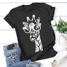 Load image into Gallery viewer, Giraffe Print T-Shirt
