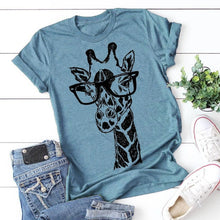 Load image into Gallery viewer, Giraffe Print T-Shirt
