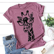 Load image into Gallery viewer, Giraffe Print T-Shirt
