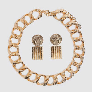 Bohemian Necklace and Earrings