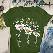 Load image into Gallery viewer, Butterfly and Floral Print T-Shirt
