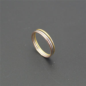 Thin Three Circle Ring