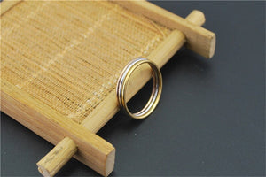 Thin Three Circle Ring