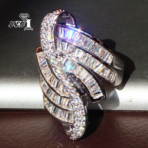 White Zircon Ring
