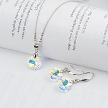Load image into Gallery viewer, Crystal Pendant Necklace and Drop Earrings
