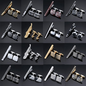 Classic Cufflinks and Tie Clip