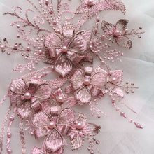 Load image into Gallery viewer, Elegant Flower Embroidery Applique
